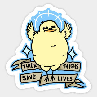 Sassy Body Positive Chick Sticker